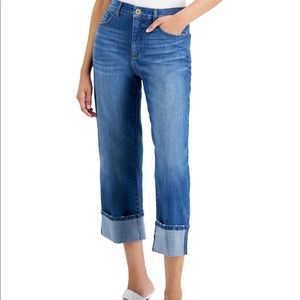 INC Denim Wide Leg Crop